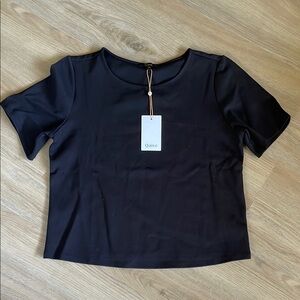 Quince Ultra-Stretch Ponte Short Sleeve Top